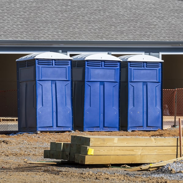 what is the maximum capacity for a single porta potty in Woodstock Valley
